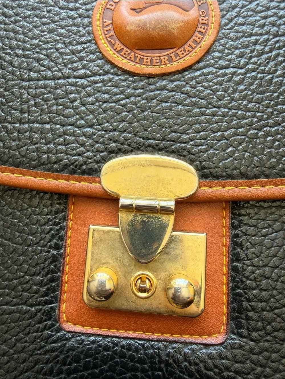 Vintage Dooney & Bourke All-Weather Leather Briefcase / Portfolio Bag